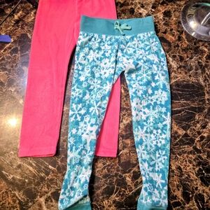 American Girl Teal Snowflake Joggers and Pink Sweatpants
